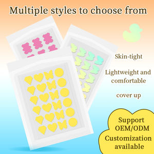 Akne-Pflaster Hydrokolloid Sternform Wasserdicht Leicht Abziehbar Gesichts-Akne-Behandlung Porenreinigung Vegan Freundlich 24 Stück Alle - Product Image 3