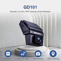 Enregistreur GPS WiFi 4G pour voiture, caméra embarquée double objectif 720P (avant 2K/arrière 720P), enregistreur vidéo automatique, surveillance en direct à distance, gestion de flotte