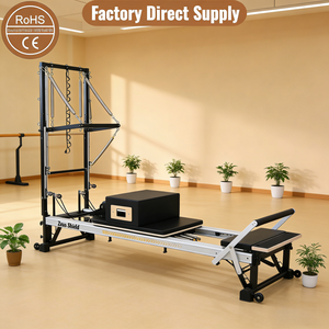 Equipo de Pilates de Alta Calidad y Durabilidad, <span class=keywords><strong>Reformer</strong></span> de Aluminio con Media Torre de Muelles, Ajustable, Multifuncional y Portátil, Media Trapecio - Product Image 1