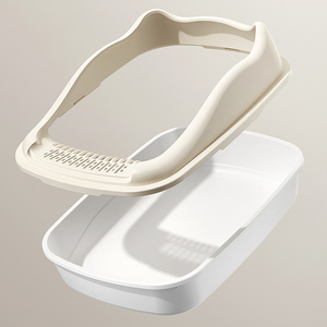 Großhandel Katzenklo Haustierzubehör Große Kunststoff-Katzenstreu-<span class=keywords><strong>Box</strong></span> - Product Image 2