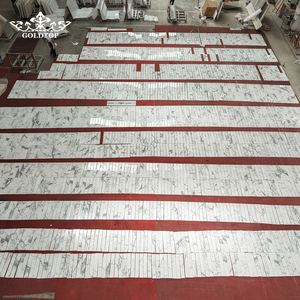 Baldosas de Mármol Blanco Calacatta con Acabado Pulido en Láminas Finas Goldtop OEM para Proyectos de Paredes o Pisos Interiores con Tamaño Estándar - Product Image 4