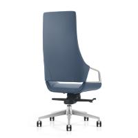 Chaise de bureau pivotante de direction de luxe au design moderne, en cuir, pour entreprise commerciale contemporaine, dossier haut, PDG, patron