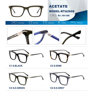 Biểu tượng tùy chỉnh quang Khung Kính mắt Retro rõ ràng ống kính theo toa Acetate cảnh tượng khung OEM từ các nhà sản xuất - Product Image 6