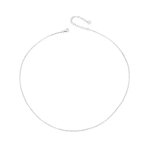 Simple versatile fine flash foundation necklace s925 sterling silver jewelry jewelry female