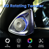 Haut-parleur de voiture à rotation 4D 64 couleurs, tweeter 12V pour Mercedes-Benz Classe S W223, rétrofit/amélioration
