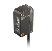 ELCO OS10S-S6 + OS10S-ECN6/AP Sensor Fotolistrik Refleksi Difus Pemasangan Permukaan Output NPN Tipe Persegi 10m Dapat Disesuaikan
