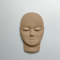 Tête Mannequin Humain Concept pour Extension de Cils, Matériau Caoutchouc Souple PVC Liquide, Idéale pour la Pratique des Techniques d'Extension de Cils