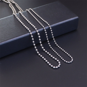 <b>Titanium</b> Ball <b>Chain</b> Pendant Charm Unisex Classic Style Jewelry Accessory For DIY Fashion Necklaces 2021 - Product Image 2