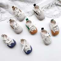 Chaussures d'été pour bébé unisexe à semelle souple, baskets en maille pour tout-petits avec chaussures en cuir antidérapantes