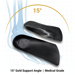 Plantillas Ortopédicas Deportivas y de Confort Personalizadas con Carcasa de Fibra de Carbono 3/4, Soporte de Arco de Acetal Termoplástico - Product Image 3