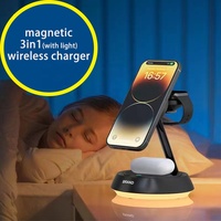 Module de charge sans fil rapide 3 en 1 15W pour tous les téléphones Chargeur sans fil magnétique avec puissance de sortie 100W et 150W
