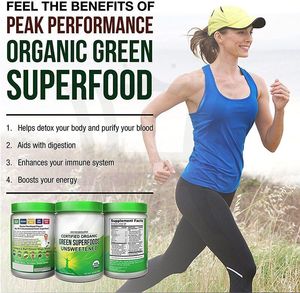 Süper yeşil Superfood tozu Premium Superfood 20 + organik yeşil sebze bütün gıdalar - Product Image 5