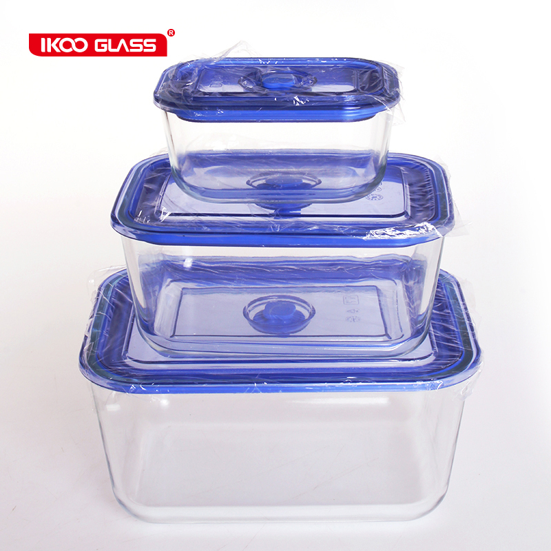 Vide en verre de borosilicate micro-ondable conteneur alimentaire boîte à bento