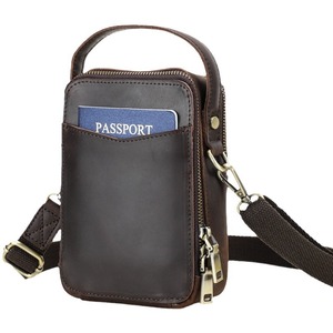 2025l rétro Crazy Horse <span class=keywords><strong>cuir</strong></span> décontracté hommes sac à bandoulière Niche à la mode en <span class=keywords><strong>cuir</strong></span> véritable téléphone portable sac à bandoulière - Product Image 6