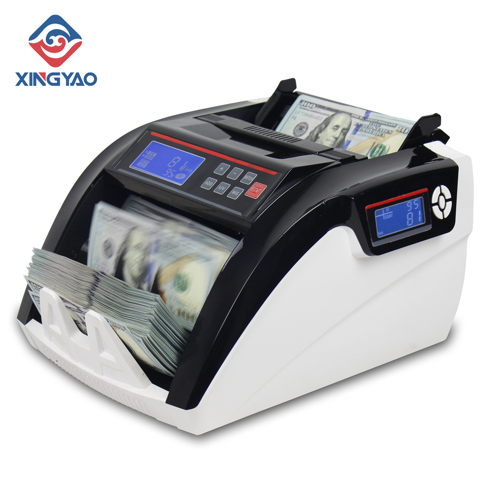 5800D Uv/Mg Lcd Display Bill Teller Multi-Valuta Telmachine Cash Detector Usd/Eur/Iqd/Proberen Geld Teller