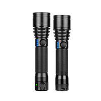Linterna LED Industrial Enfocable, Recargable por USB C, 360 Lúmenes, Alcance de 250 m, IP66, Aleación, para Inspección en Áreas Peligrosas