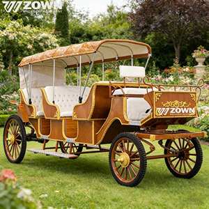 Voiture de tourisme électrique classique ZOWN, chariot royal sans chevaux, alimenté par batterie, pour zones touristiques, centres de villégiature et célébrations de mariage - Product Image 1