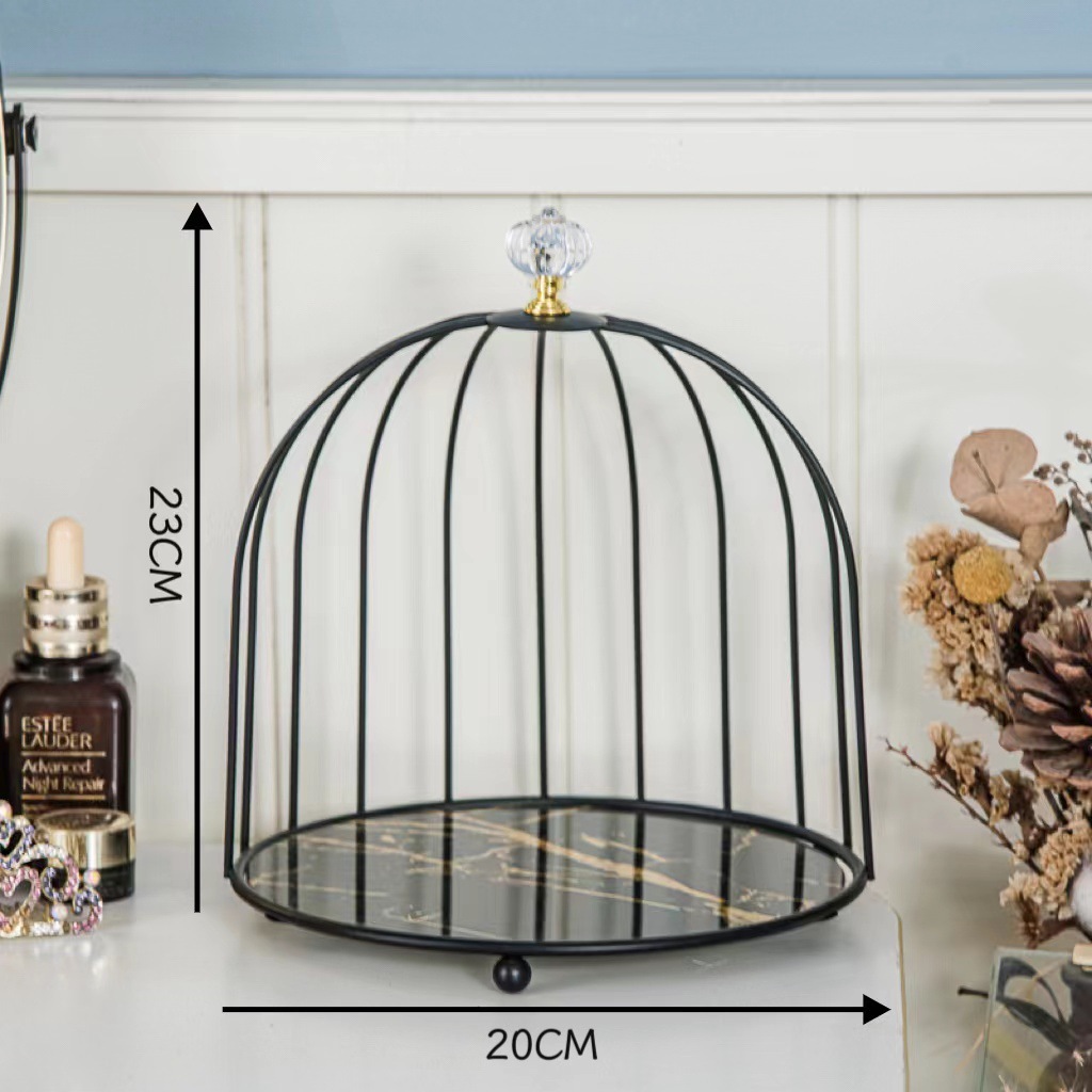 Single-layer birdcage with black frame [UV black and gold]