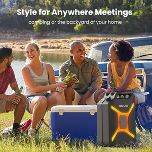 Altavoz Bluetooth Portátil Remax con Sonido Potente y Graves Profundos, 12 Horas de Reproducción, Espectáculo de Luces RGB, Ideal para Fiestas, Playa y Camping al Aire Libre - Product Image 6