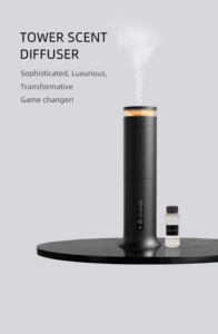 Rechargeable 100ml Fragrance tower <b>Diffuser</b> Home & Hotel use Remote Control <b>Waterless</b> electric aroma <b>diffuser</b> machine - Product Image 2