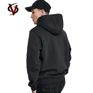 Felpe da Uomo 2021, 70% <span class=keywords><strong>Cotone</strong></span> 30% Poliestere, Felpa con Cappuccio Nera - Product Image 2