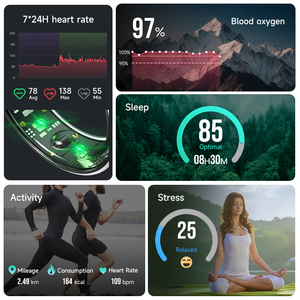 2025 mới SR09 Vòng thông minh IP68 5ATM không thấm nước Màn hình cảm ứng <span class=keywords><strong>GPS</strong></span> sức khỏe Màn hình oxy máu nhịp tim đồng hồ báo thức ứng dụng điều khiển - Product Image 5