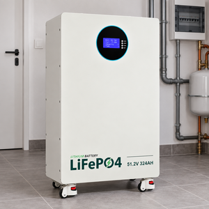 Batería de fosfato de hierro y litio de 314 Ah, 51.2 V, 16 kWh, diseño móvil de pie para energía de respaldo doméstica - Product Image 1