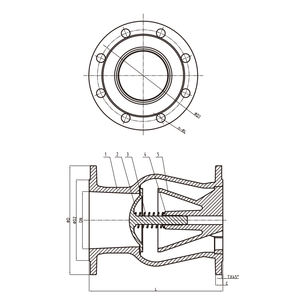 Válvula de Retenção Silenciosa de Fluxo Axial HC42X Classe 150/300/600 Válvula de Retenção Eficiente em Energia - Product Image 2
