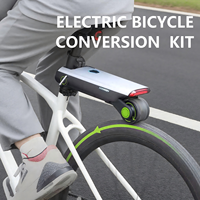 Kit de conversion pour vélo électrique élégant avec moteur central de 200W, propulsion arrière, autonomie de 50 km, vitesse de 25 km/h, batterie 18V 10Ah