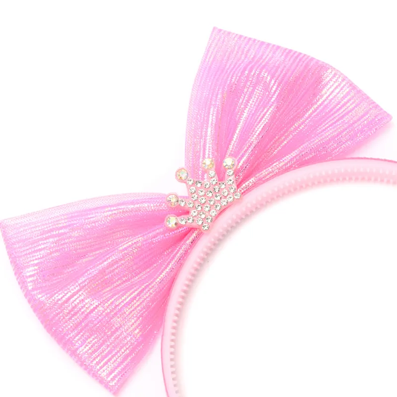 Coroa Jewelryhair aro Arco Acessórios para o cabelo laços hairband infantil Tecido Crianças meninas Princesa festa Vestir-se hairband