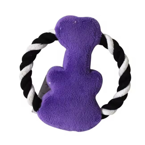 Juguete de Peluche con Forma de Guitarra para Perros, con Sonido, con Asa, Interactivo, 14x15cm, Marca Kinghon, Juguete de Peluche de Algodón y Cuerda para Masticar - Product Image 2