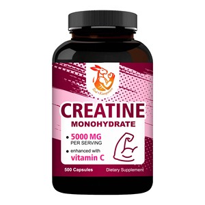 Cápsulas de Creatina Monohidrato OEM ODM con Vitamina C que Ayudan a Desarrollar Músculo Magro y Aumentar la Fuerza - Product Image 1