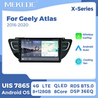 MEKEDE X10 X20 X30 X40 UIS7865 8+128G QLED AKM DSP CarPlay sans fil Android Auto pour Geely Atlas 2016-2020