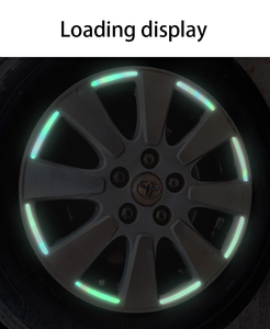 Reflectante colorido coche rueda cubo llanta raya cinta calcomanía luminosa pegatina <span class=keywords><strong>para</strong></span> <span class=keywords><strong>bicicleta</strong></span> Auto Coche - Product Image 6
