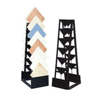 Support d'exposition moderne en céramique métallique pour carreaux de marbre, présentoir de mosaïque, étagères d'exposition de pierres de sol