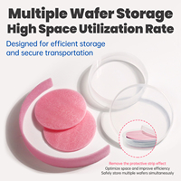 Boîte de stockage professionnelle antistatique et recyclable pour plaquettes, étui de transport ESD sécurisé pour plaquettes de silicium, stockage de semi-conducteurs en salle blanche