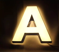 Magasin personnalisé Salle de design Magasin Publicité Mini Canal Lettres LED PVC Enseignes Acrylique Lettres de l'alphabet