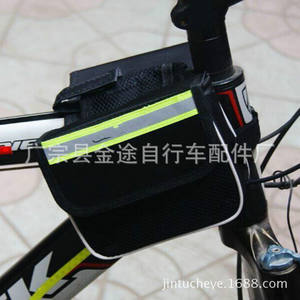 Bolsa negra para cuadro de bicicleta, carcasa dura, 15x12x5 Cm, resistente al agua con forro interior para accesorios de ciclismo de montaña - Product Image 4