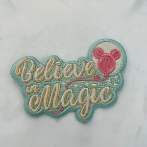 Vente en gros BELIEVE in <span class=keywords><strong>MAGIC</strong></span> <span class=keywords><strong>Patch</strong></span> Parc à thème Souris <span class=keywords><strong>Patch</strong></span> Ballon Princesse Broderie Pastel <span class=keywords><strong>Patch</strong></span> pour Vêtements Sacs en Nylon - Product Image 1