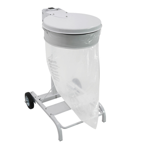 Commercial Foot Pedal Opening Garbage Trolley Mobile Stainless Steel Waste Cart with Lid Hygienic Design - Product Image 4
