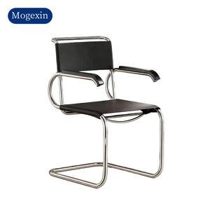 Sillones de Cuero para Recepción de Hotel u Oficina, en Oferta, para Espacios de Estar, Sillón Reclinable Grande, Sillones de Lectura, Diseño Moderno, Metal - Product Image 6