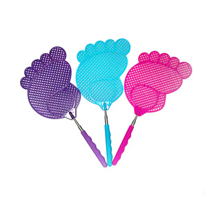 Raquettes à mouches manuelles en acier inoxydable, grandes, à pieds larges, extensibles et épaissies, pour la lutte contre les mouches, usage domestique, portables - Product Image 1