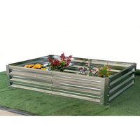 Grand bac à plantes d'extérieur surélevé pour jardin, jardinière en métal pour la vente en gros