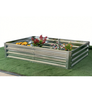 Grand bac à plantes d'extérieur surélevé pour jardin, jardinière en métal pour la vente en gros - Product Image 4