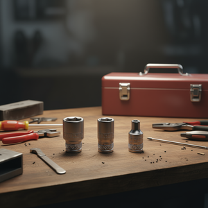 Fervi Hexagon <b>Socket</b> Wrench Normal Series 10mm 12mm <b>13mm</b> Chrome Vanadium Steel - Product Image 3