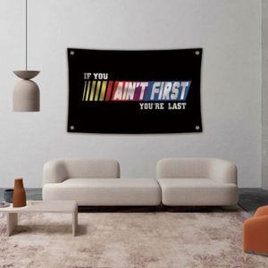 Banderas de Poliéster 100D de 90x150cm (3x5 pies) al por Mayor de Fábrica, Si No Eres el Primer, Eres el Último - Product Image 2