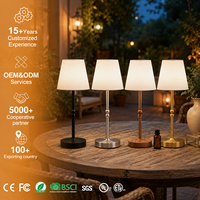 Lampe de nuit portable sans fil de luxe, idéale pour les restaurants, les bars, la décoration de la maison. Lampe de table LED avec batterie rechargeable
