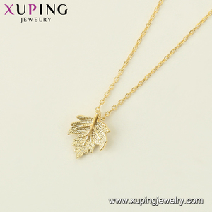 Xuping-Colgante de hojas de 14K chapado en oro, joyería de otoño 00836 - Product Image 2