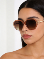 Kacamata Hitam Wanita OEM Trendy SP10323 % Perlindungan UV Bingkai Penuh Persegi Gagang Logam Untuk Penggunaan Luar Ruangan Fashion