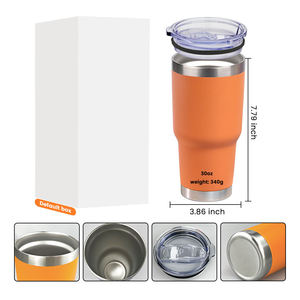 Vente en gros de tasses à café et à bière en métal isolées de 30 oz, gobelets en acier inoxydable avec couvercle, gobelets pour gravure au laser de logo - Product Image 3
